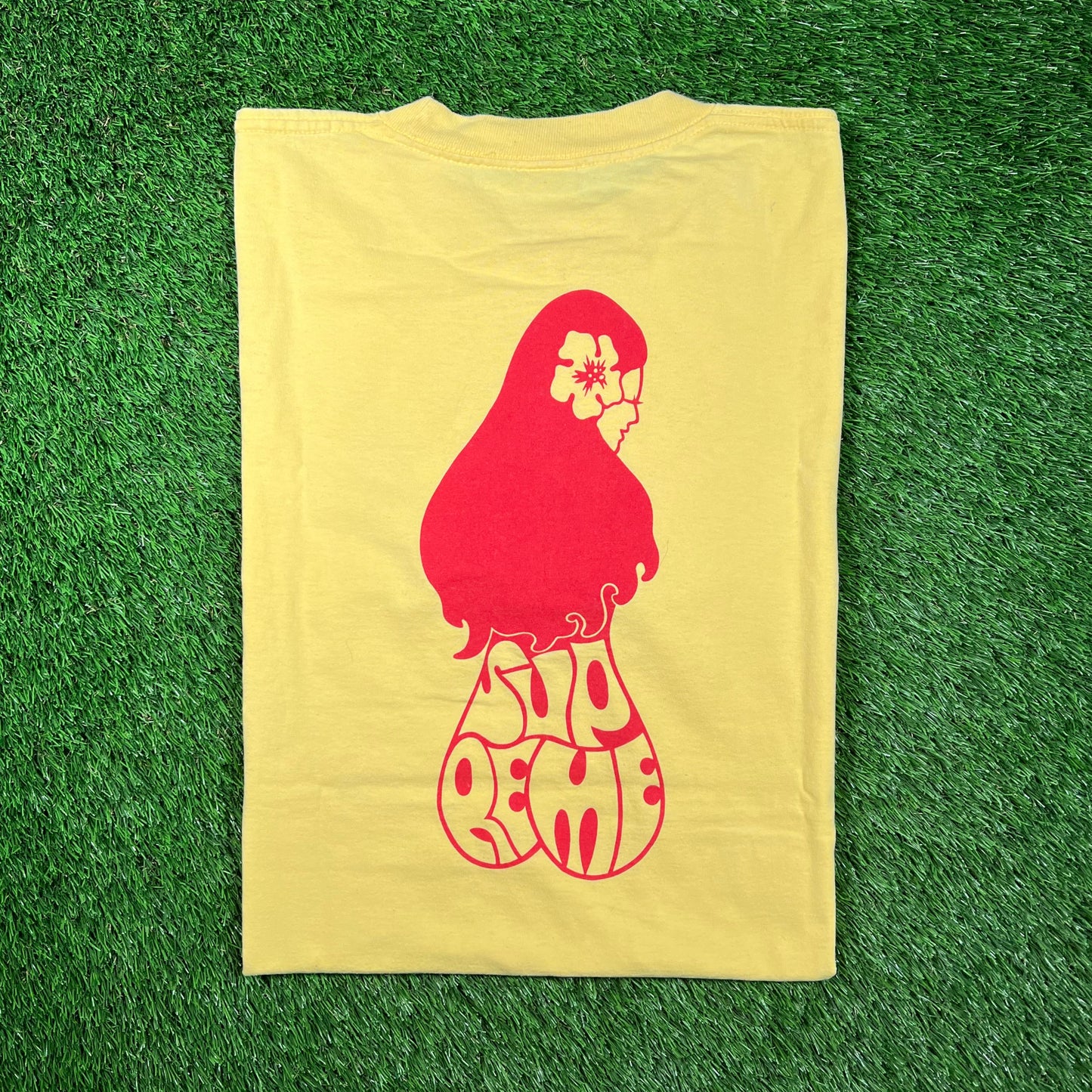 Supreme Okole Hula Yellow Tee (2005) Size XL USED x16723