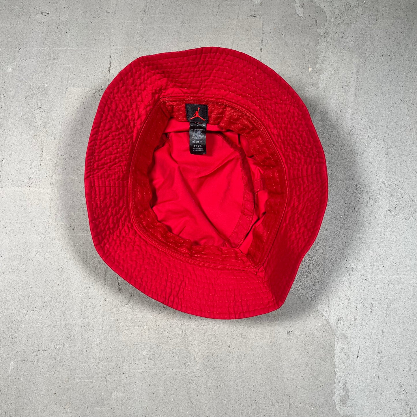 Jordan Red Logo Bucket Hat Size Large NEW v19063