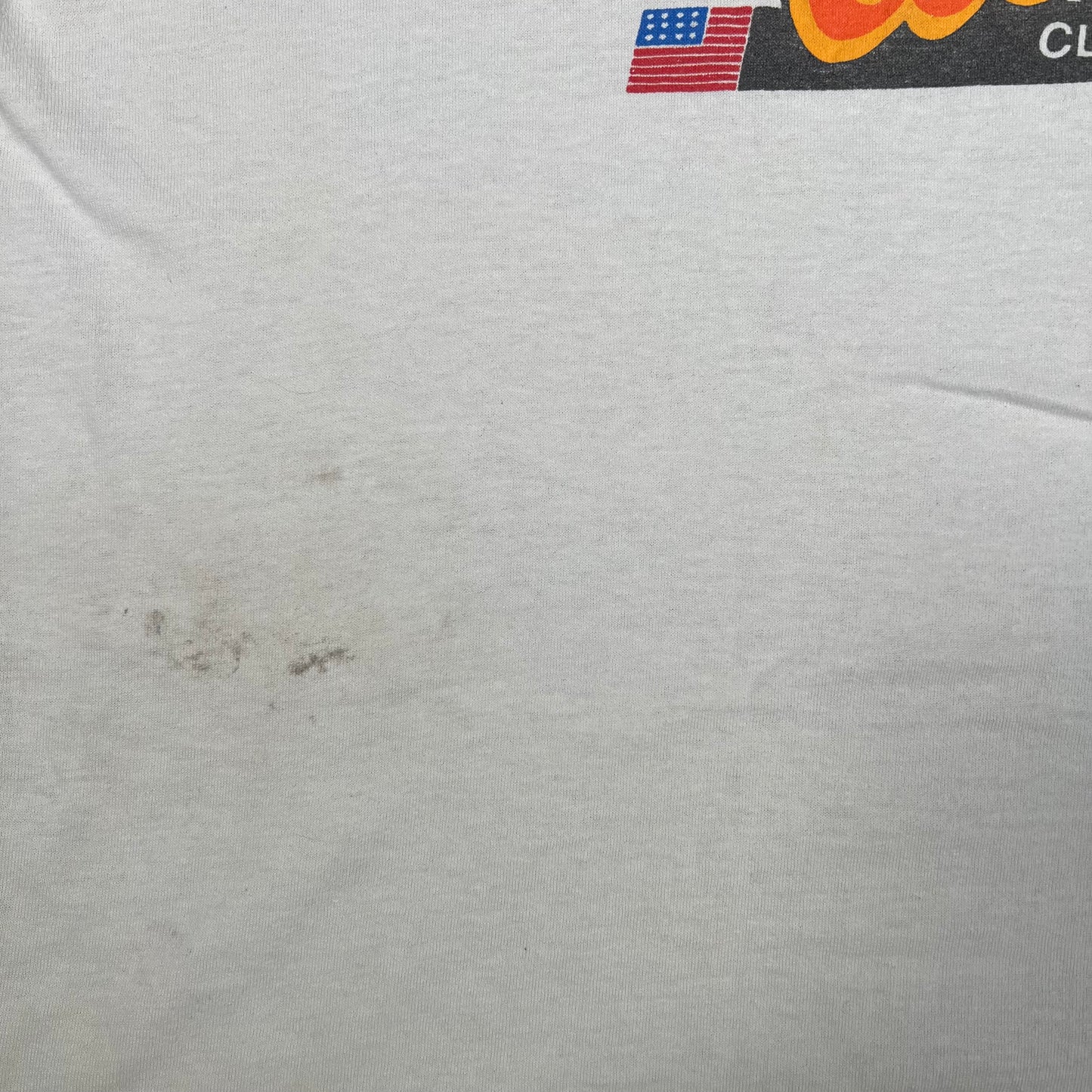 1990s Racing Collectibles White Logo Tee Size XXL USED v17344