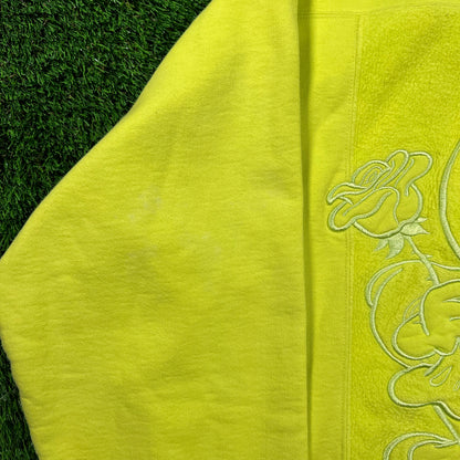 Supreme Smurfs Hooded Sweatshirt Acid Green (2020) Size Large USED x16515