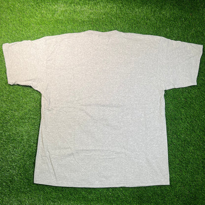 1998 New York Yankees Grey World Series Tee Size XL USED v18836