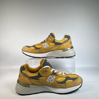 New Balance 992 Yellow Grey (2020) Size 8 USED s23418