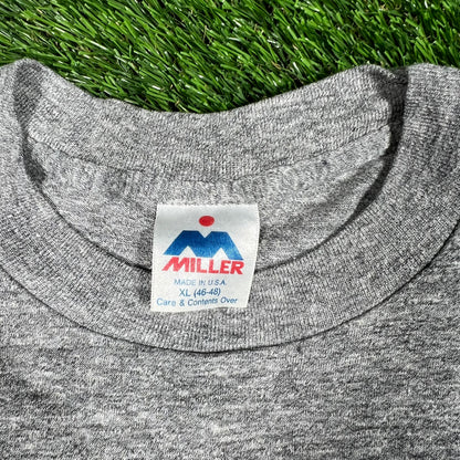 1980s Harvard Heather Grey Tee Size XL USED v16864