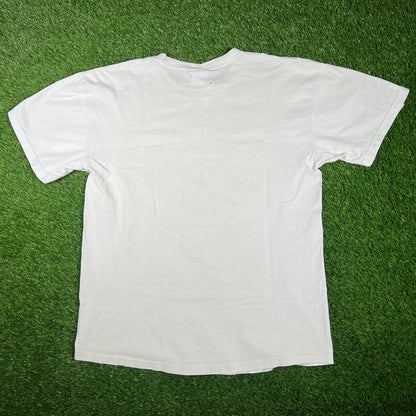 1990s Cleveland State Wrestling White Tee Size Large USED v17341