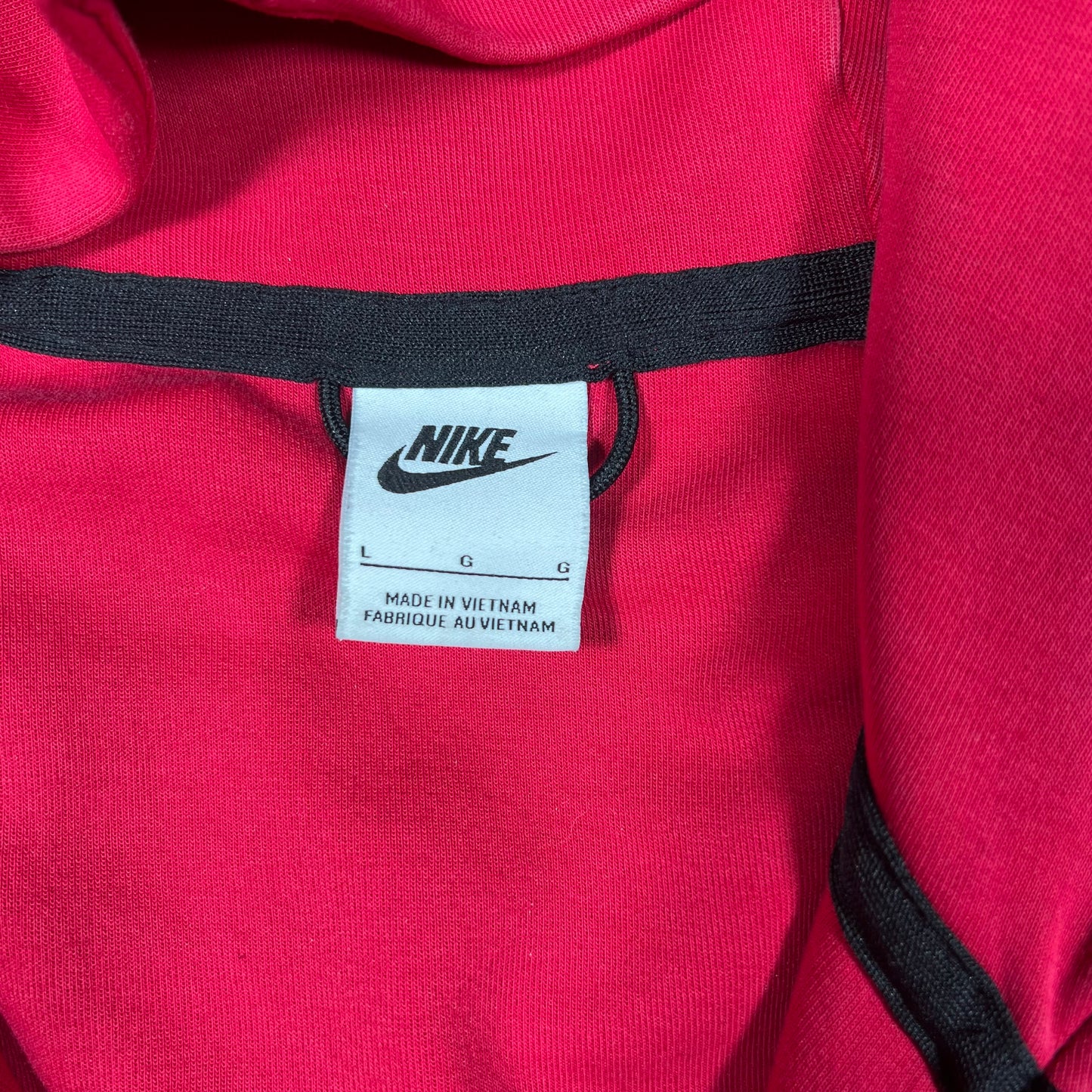 Nike Tech Red on Red Hoodie Size Large USED v16926