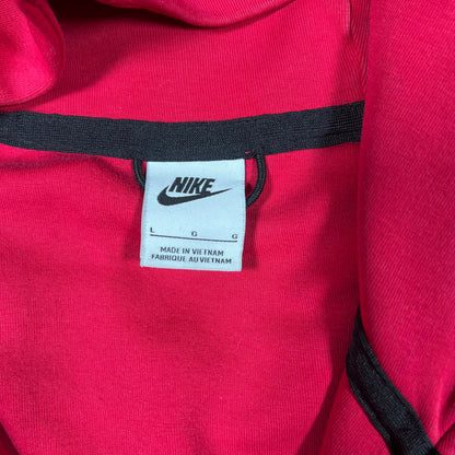 Nike Tech Red on Red Hoodie Size Large USED v16926