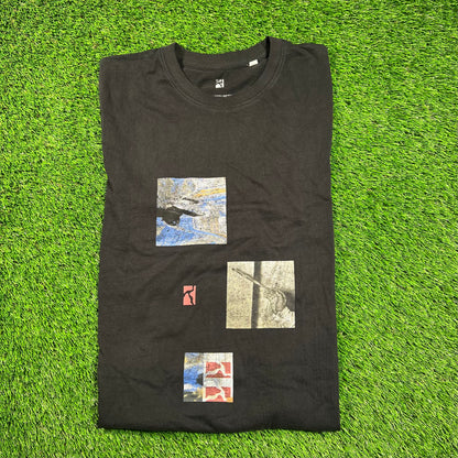 Poeticcollective Black Art Portrait Tee Size Large USED x16517