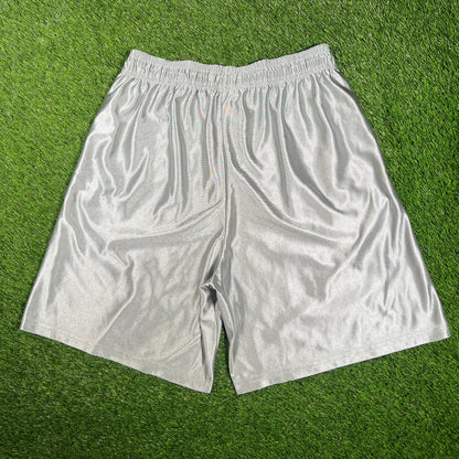 Eric Emanuel EE Baggy Shorts Silver/White (2025) Size XXL USED X14945