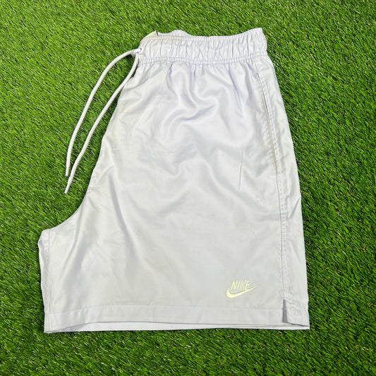 Men's Woven Flow Shorts Light Blue Size Medium v16855
