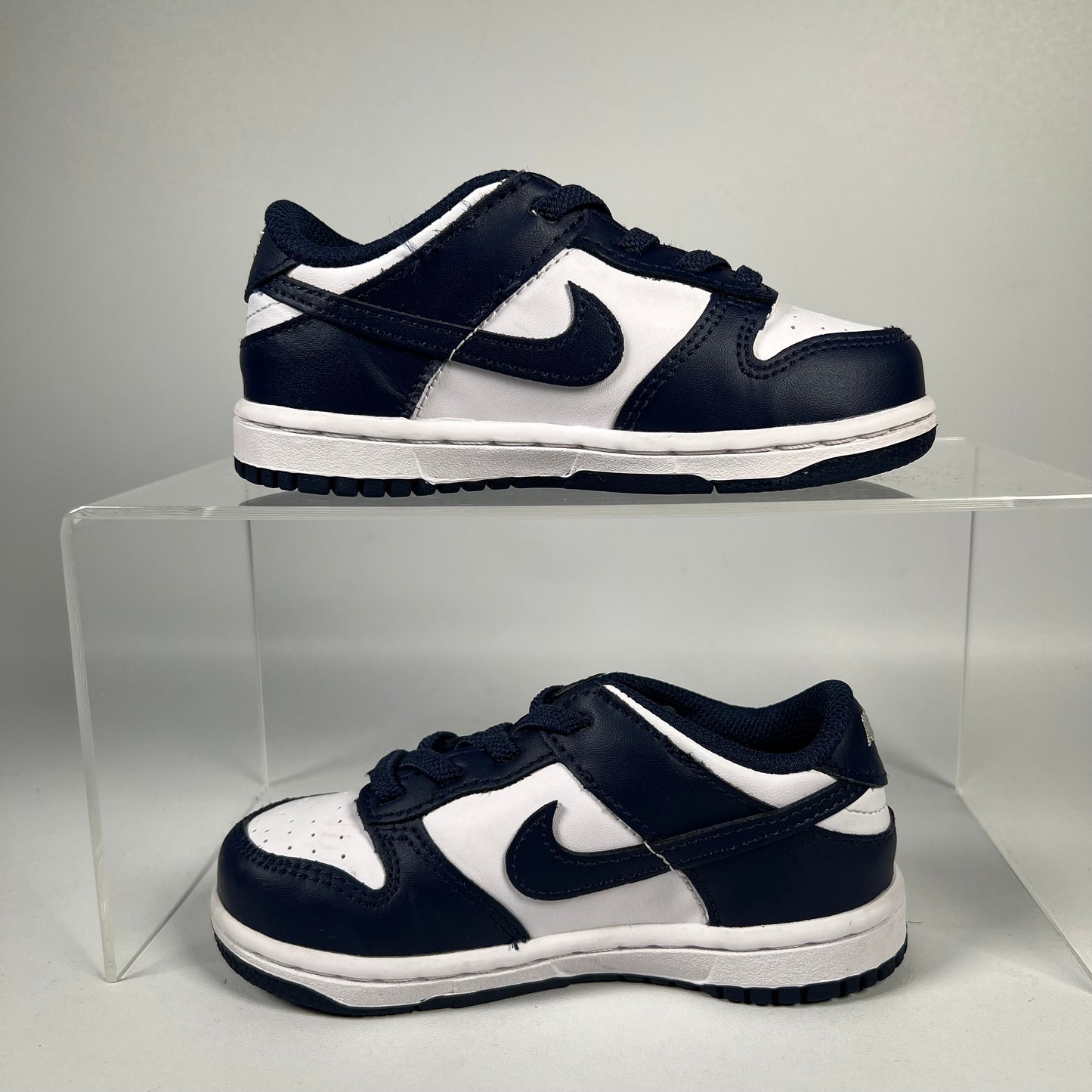 Nike Dunk Low White Midnight Navy (2024) Size 9c USED s19062