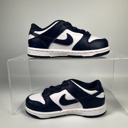 Nike Dunk Low White Midnight Navy (2024) Size 9c USED s19062