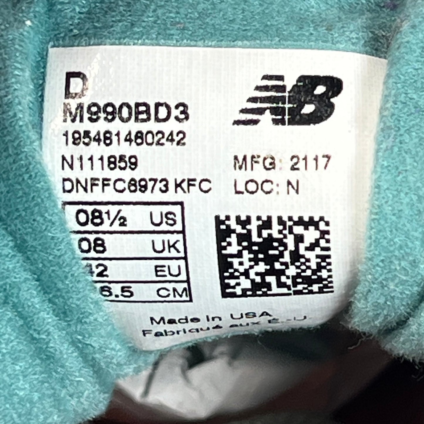 New Balance 990v3 Bodega Here To Stay (2021) Size 8.5 USED s22242