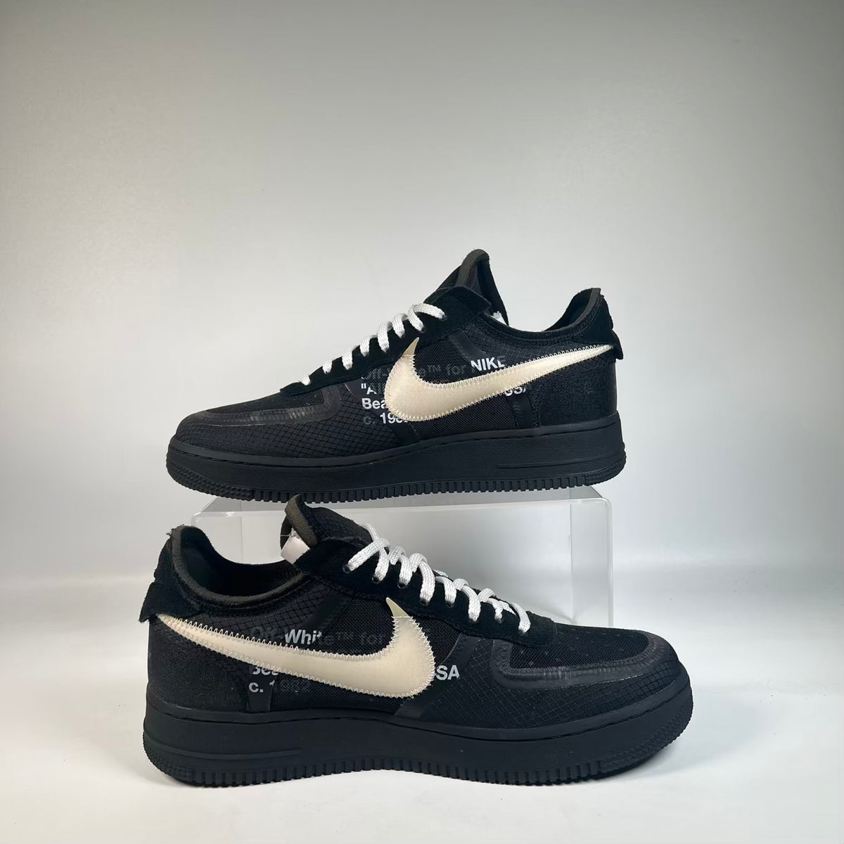 Nike Air Force 1 Low Off White Black White (2018) Size 10 USED s23570