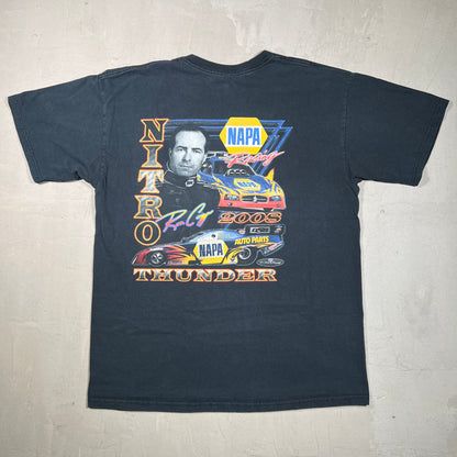2008 Nitro Thunder Napa Racing Black Tee Size Large USED v19223
