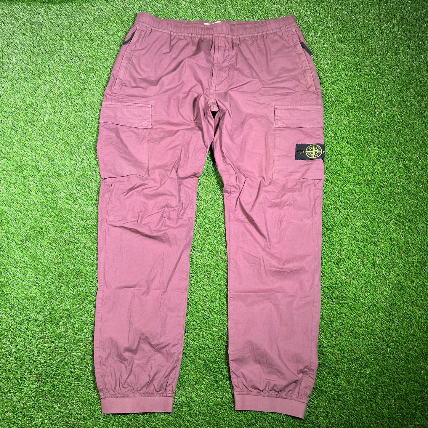 Stone Island Plum Cargo Pants Size 38 USED x15371