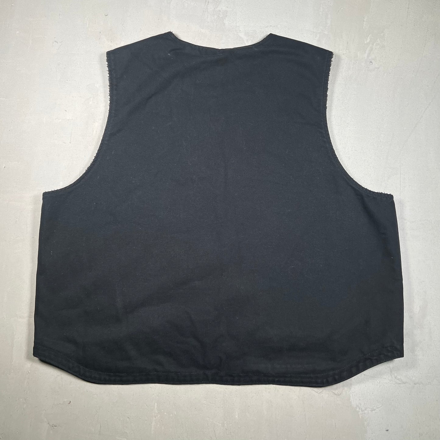 Y2K Carhartt Sherpa Lined Black Vest Size XXL USED v19317