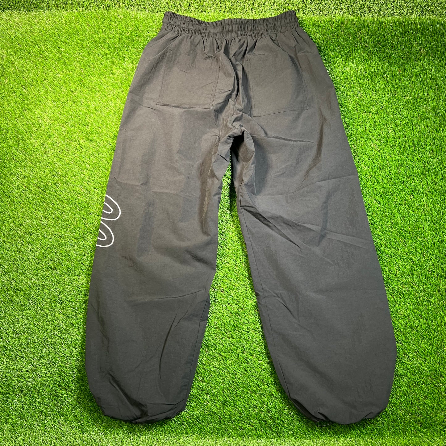 Vale Valley "Fall Winter" Black Nylon Track Pants Size Large USED x16810