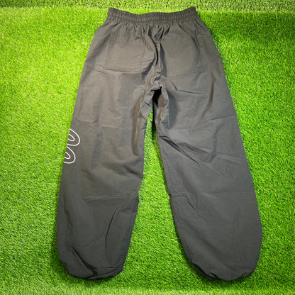 Vale Valley "Fall Winter" Black Nylon Track Pants Size Large USED x16810