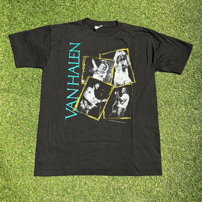 1988 Van Halen OU812 World Tour Black Tee Size XL USED v16049