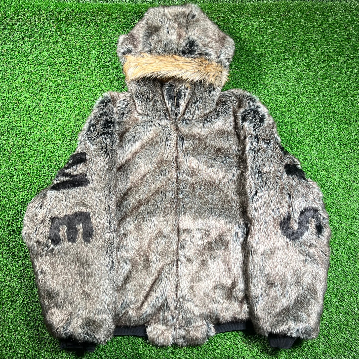 Supreme Reversible Faux Fur Black Hooded Work Jacket (2026) Size XL NEW x16530