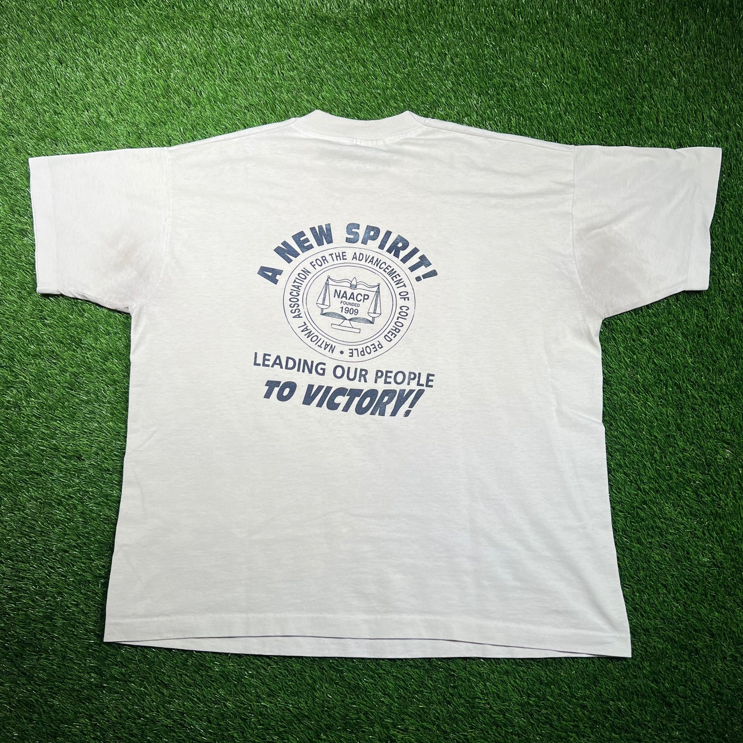 1995 One Million Man March White Tee Size XL USED v18718
