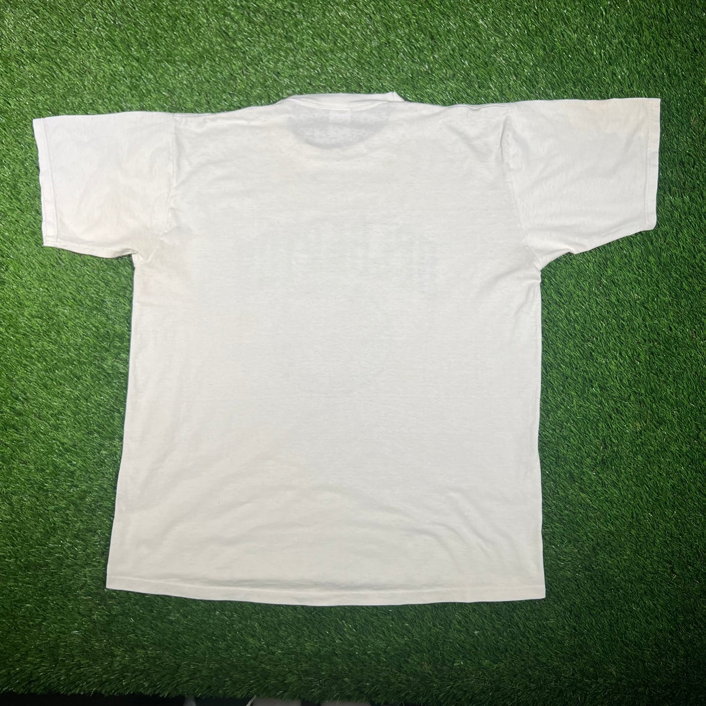 1980s Delbarton School White Tee Size XL USED v17634
