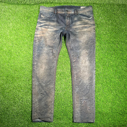 Diesel Distressed Dark Denim Size 38 USED v18215