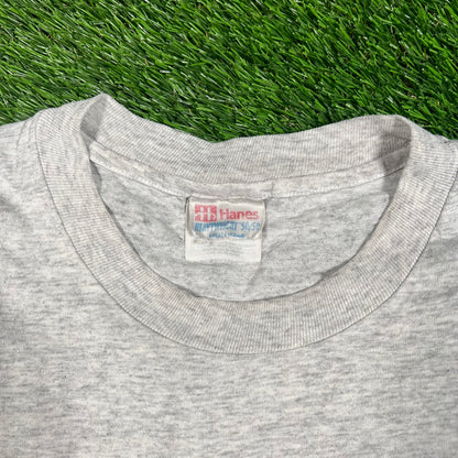 2000s Newburgh Wrestling Organization Grey Tee Size Large USED v17732