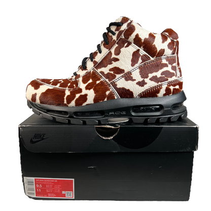 Nike Air Max Goadome Sail Caco Wow Cow Print Pony Hair (2025) Size 9.5 USED s22073