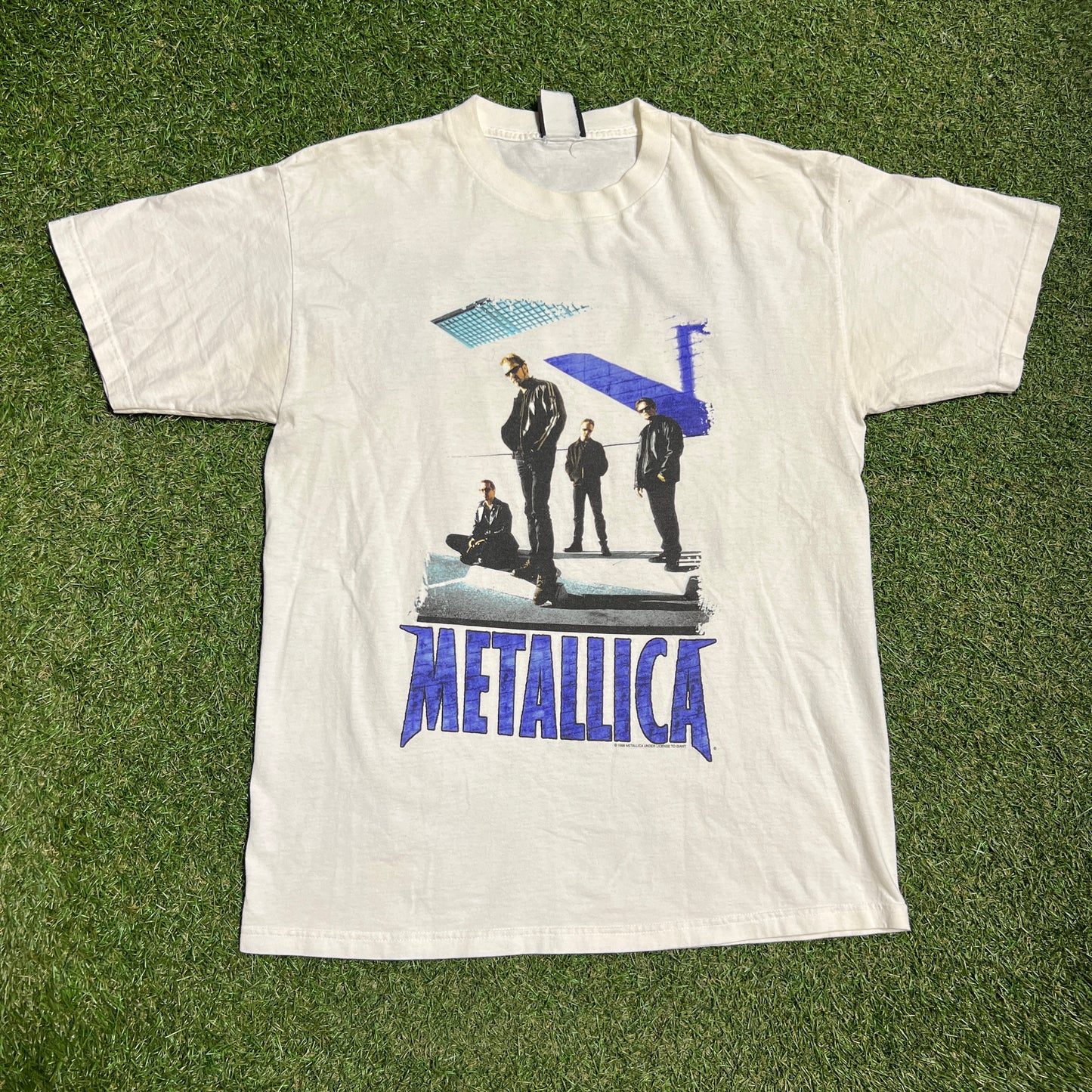 1998 Metallica Reload White Tee Size Large USED v15973