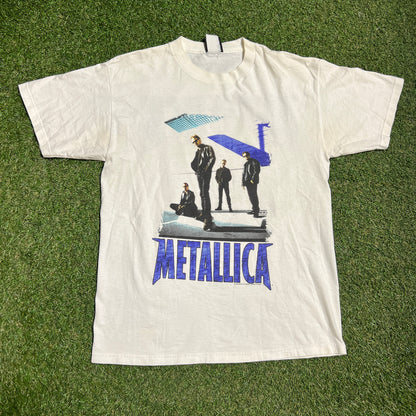 1998 Metallica Reload White Tee Size Large USED v15973