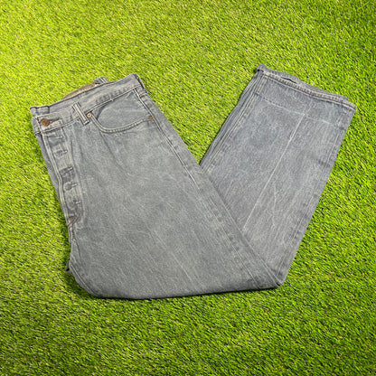 Levi's 501 Indigo Dyed Blue Jeans Size 38 USED v18027
