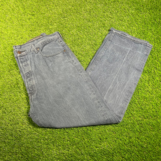 Levi's 501 Indigo Dyed Blue Jeans Size 38 USED v18027