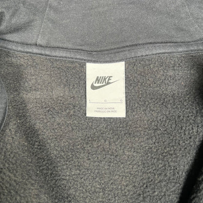 Nike Full Zip Black Logo Hoodie Size Large USED v17929