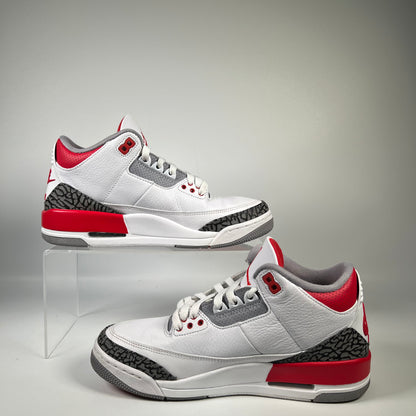 Jordan 3 Fire Red (2022) Size 7.5 USED s19968