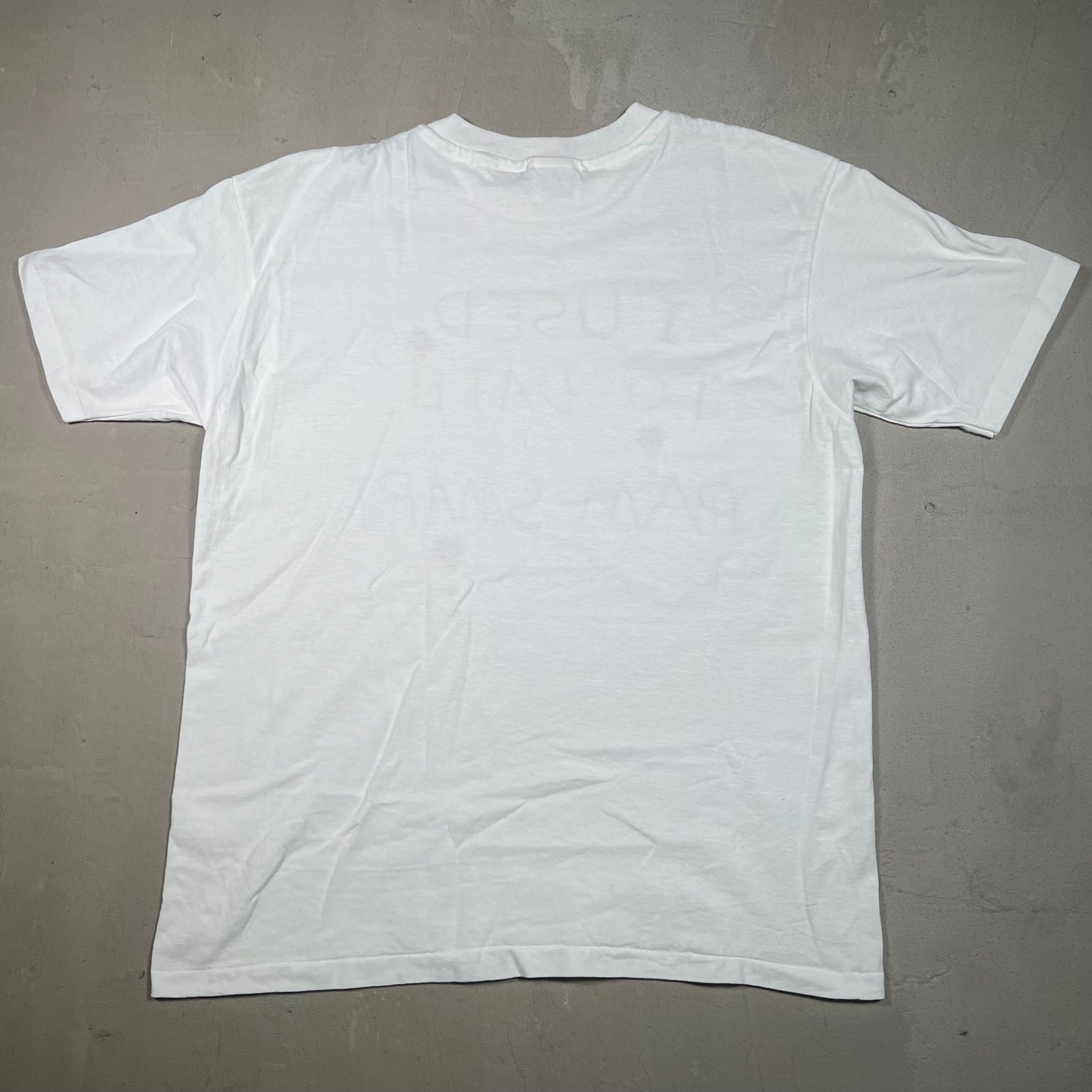 1990s I Used To Date Pam Smart Murder White Tee Size Large USED v19162