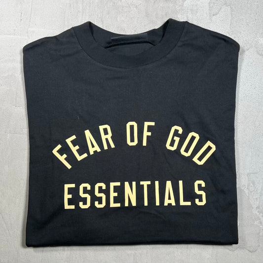 Essentials Fear of God FOG Black Tee Size Medium USED x18411