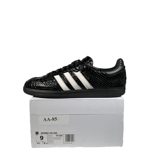Adidas Samba OG Made in Italy Black Croc (2024) Size 9 USED s21850
