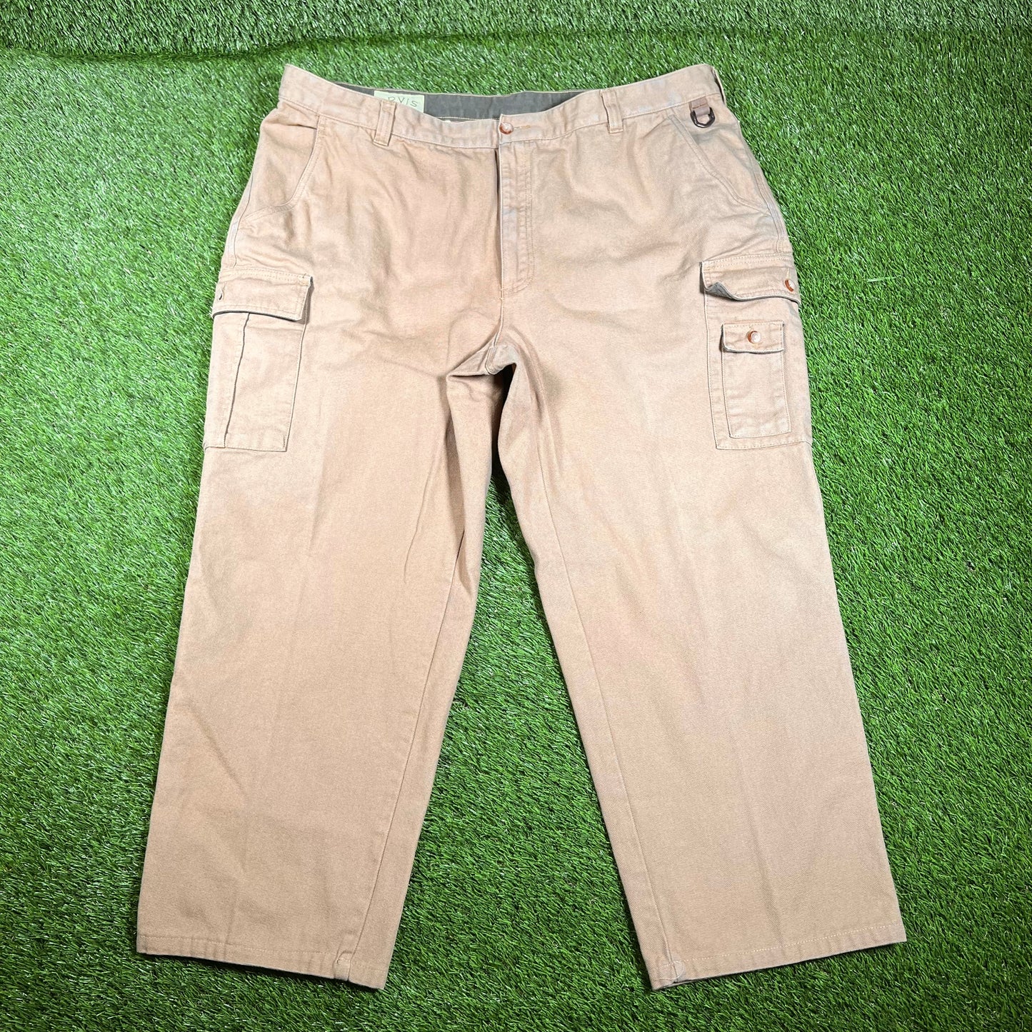 Y2K Orvis Workwear Canvas Brown Pants Size 46 USED v18044