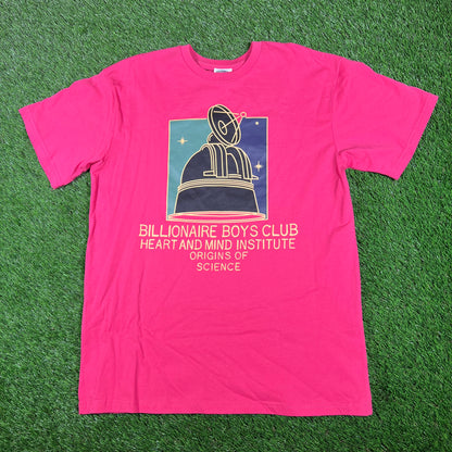 Billionaire Boys Club Heart and Mind Pink Tee Size Medium NEW x15873
