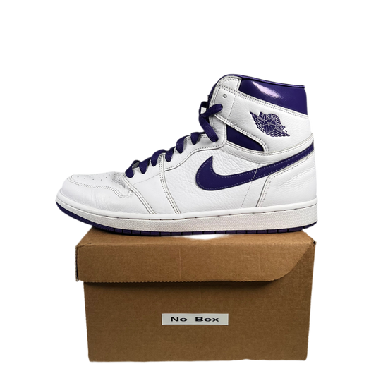 Jordan 1 Court Purple Size 10m / 11.5w USED s17893