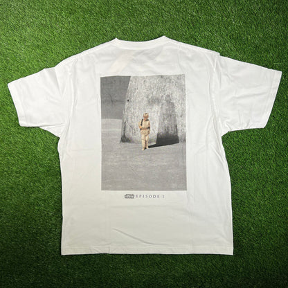 Uniqlo Star Wars Episode 1 White Tee Size XL NEW x15778