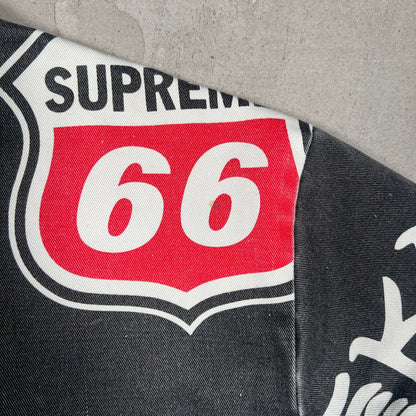 Supreme Trasher Black Worker Jacket (2015) Size Medium USED x17337