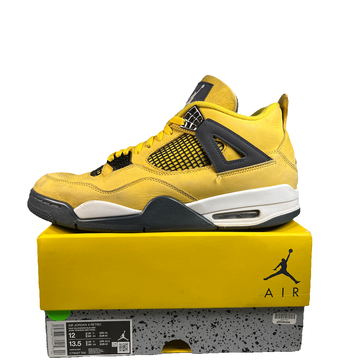Jordan 4 Lightning (2021) Size 12 USED s22865