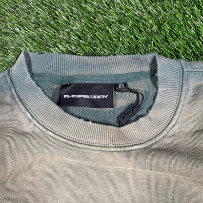 GV Gallery Raspberry Hills Green Washed G-3 Crewneck Size XS NEW x15623