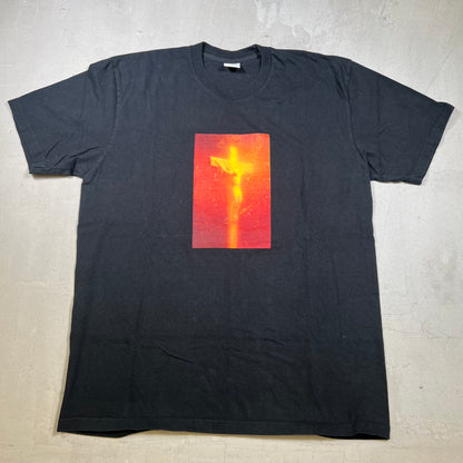 Supreme Andres Serrano Piss Christ Black Tee (2017) Size Large USED x17255