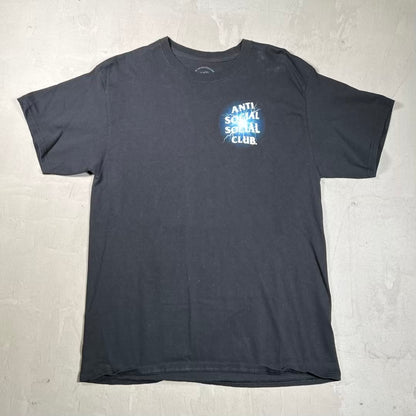 Anti Socail Social Club Lightning Black Tee Size Large USED x18774