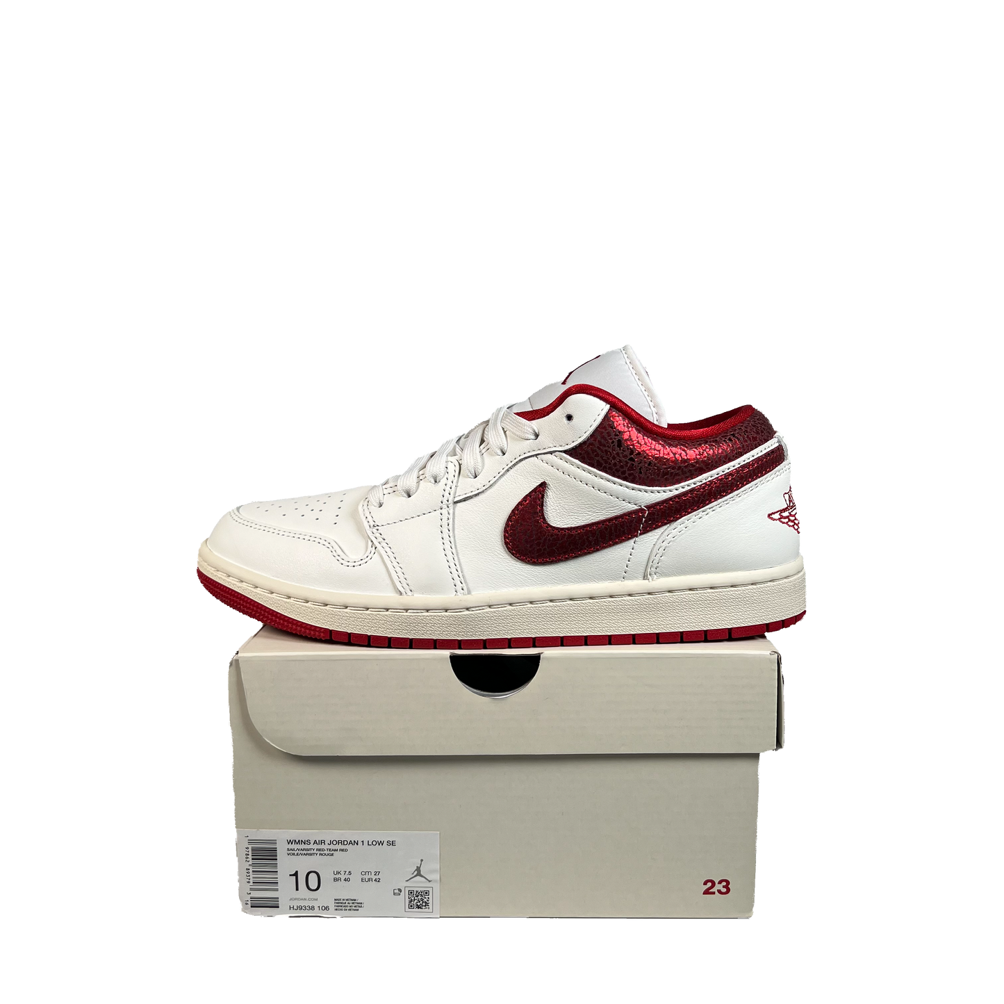 Jordan 1 Low Ruby (2024) Size 8.5M/10W NEW s22205