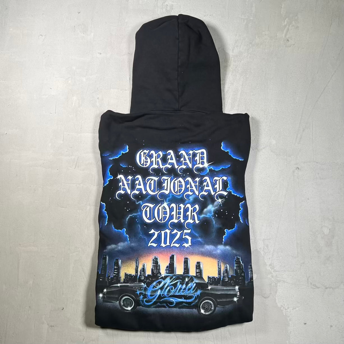 Kendrick Lamar Grand National Tour Black Hoodie Size Small USED v20258