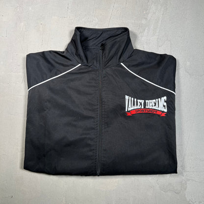 Vale Dreams Sports Dept Black Zip Up Jacket Size Large USED x17562